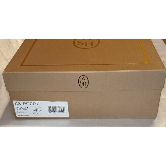 ASH Poppy Suede Lace Up Platform Stiletto Bootie in Sparrow Sz 38.5 / 8.5 US IOB - Picture 13 of 13